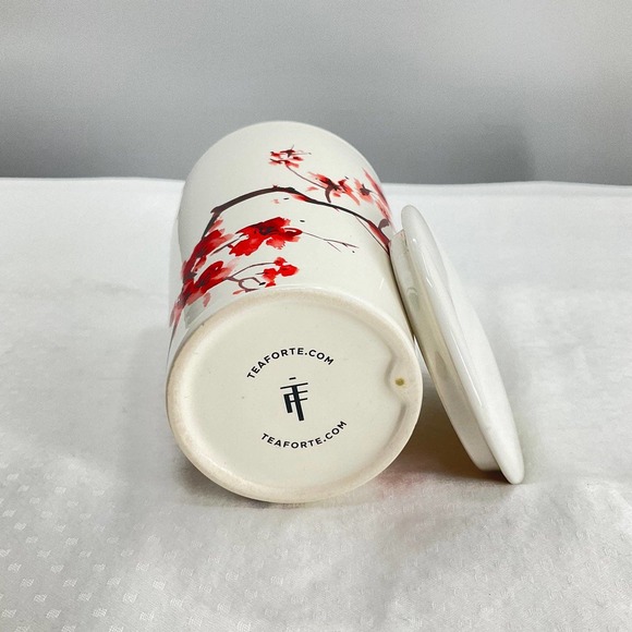 Tea Forte Dining Tea Forte Travel Coffee Mug Cup 2 Fl Oz Cherry